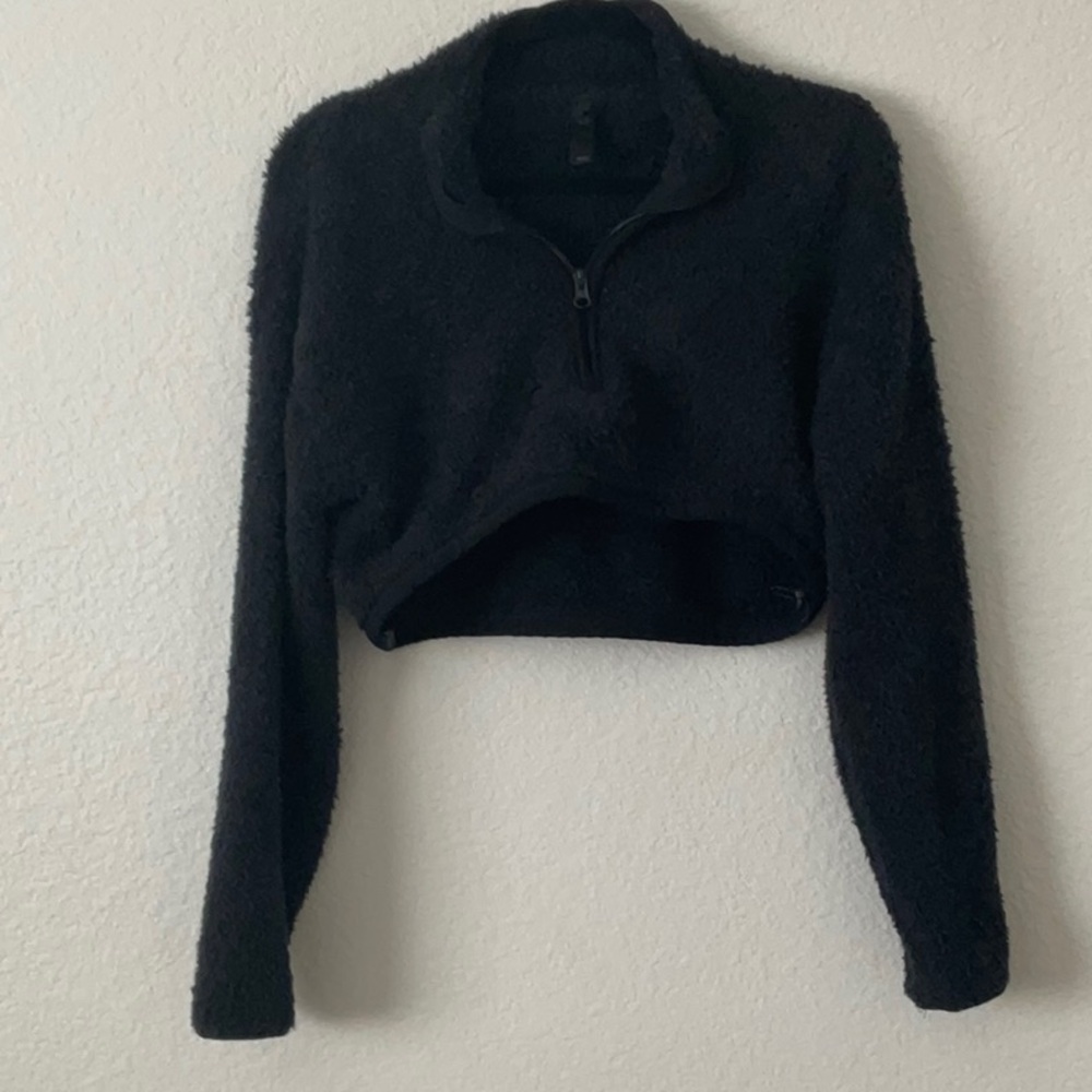 SKIMS - Cropped Sherpa Sweater- Size xxl/xs